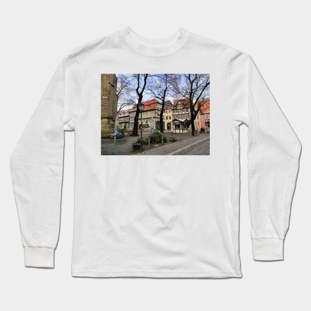 Half-timbered house in Quedlinburg Long Sleeve T-Shirt by Gourmetkater